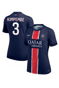 Paris Saint-Germain Presnel Kimpembe #3 Fotballdrakt Hjemme Klær Dame 2024-25 Korte ermer